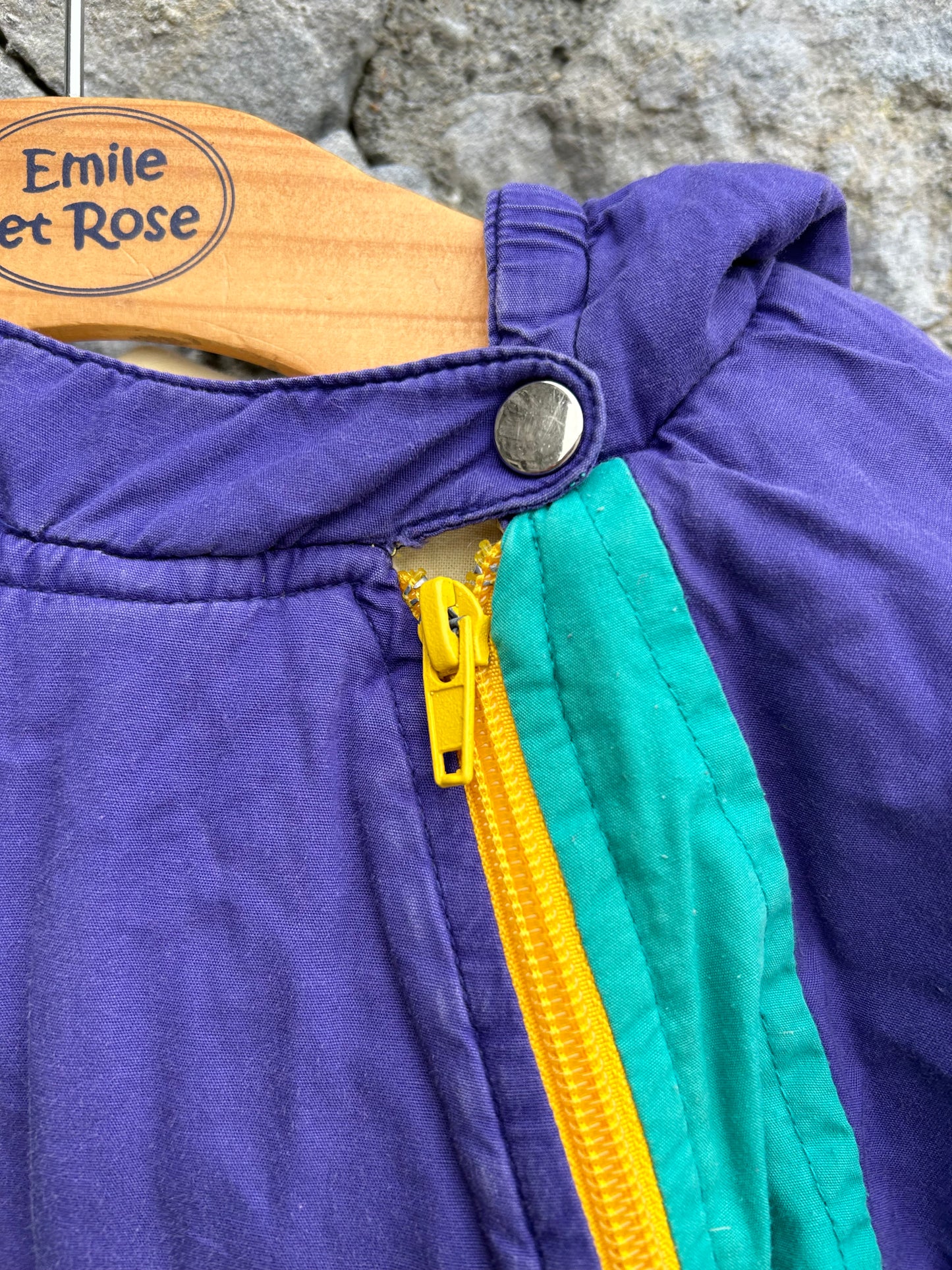 80s Purple winter suit  12m (80cm)