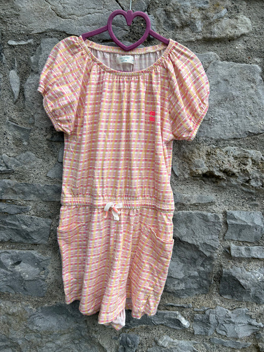Pink&orange stripy jumpsuit  9-10y (134-140cm)