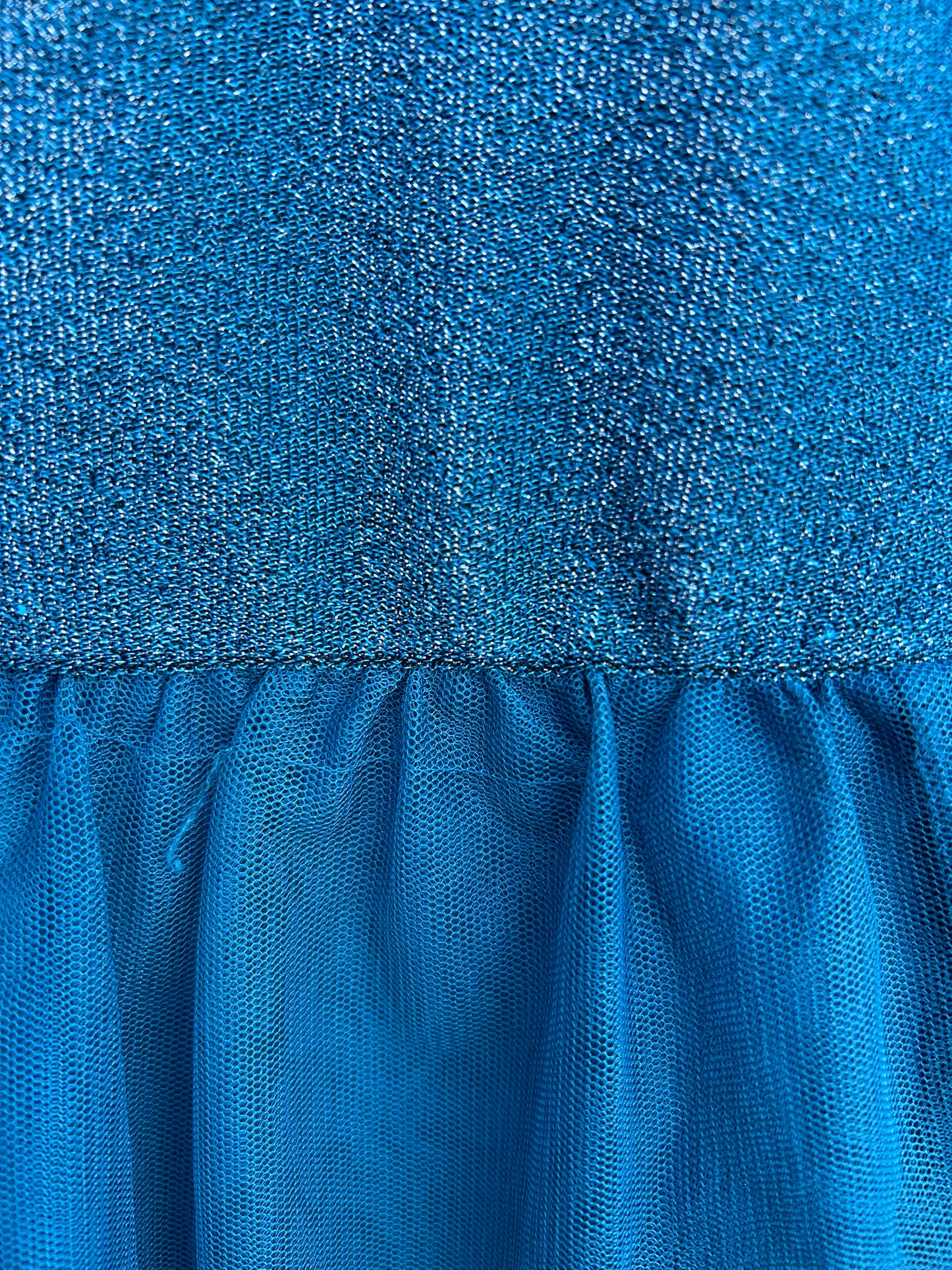 Teal sparkly&tulle dress 11y (146cm)