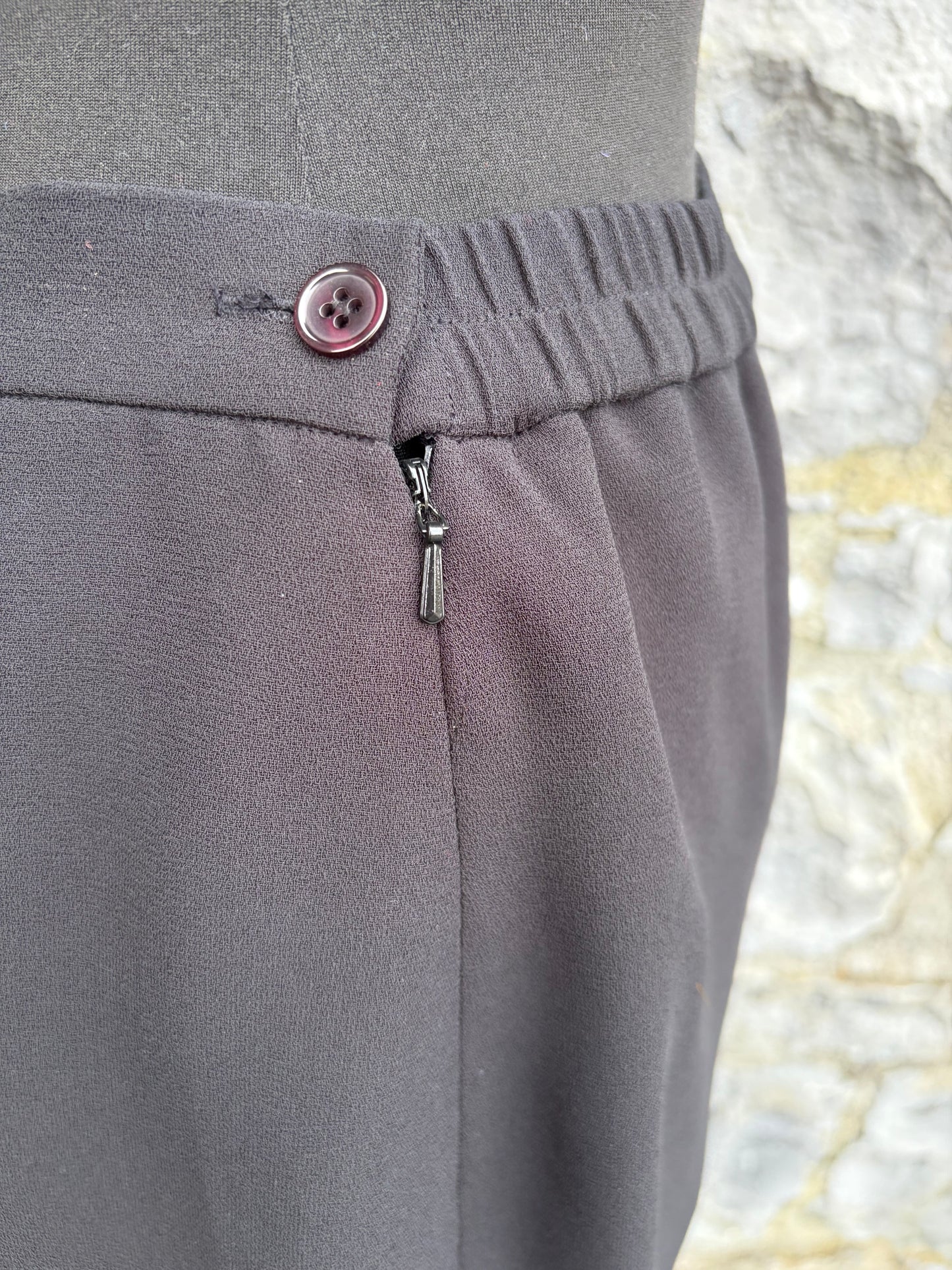 90s black tiered petals skirt uk 10