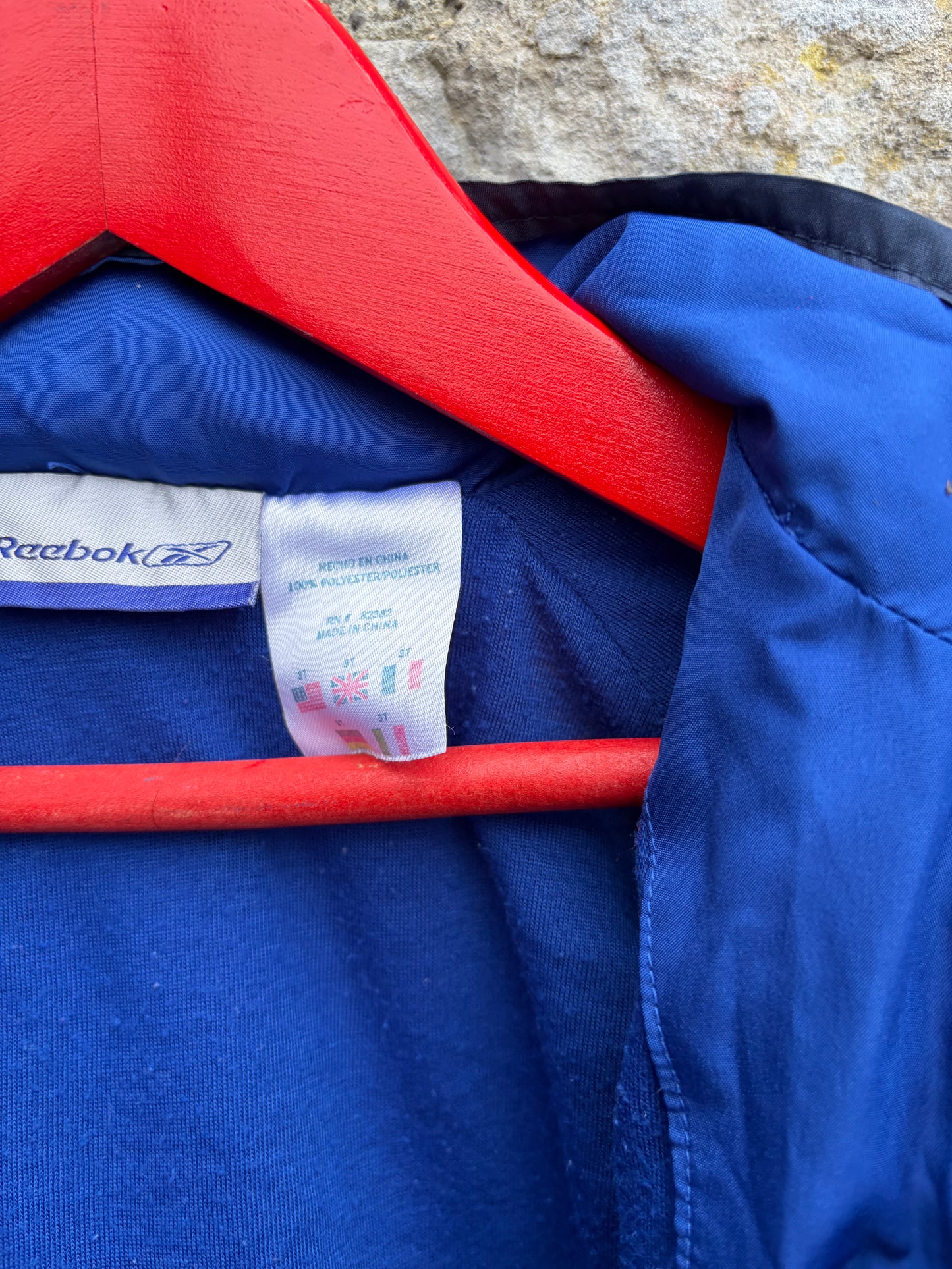 90s blue raglan jacket 2-3y (92-98cm)