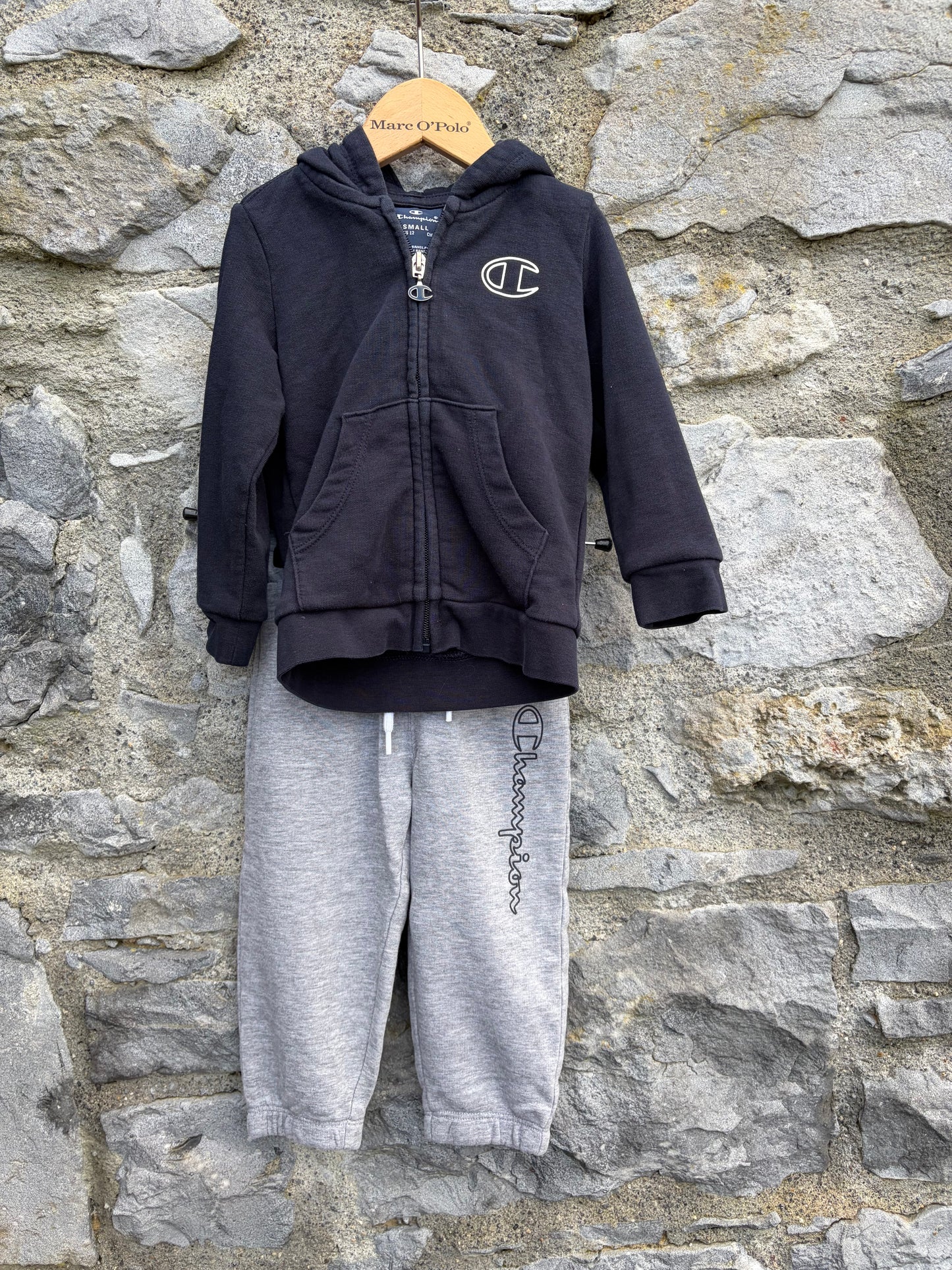 Navy&grey track suit  9-12m (74-80cm)