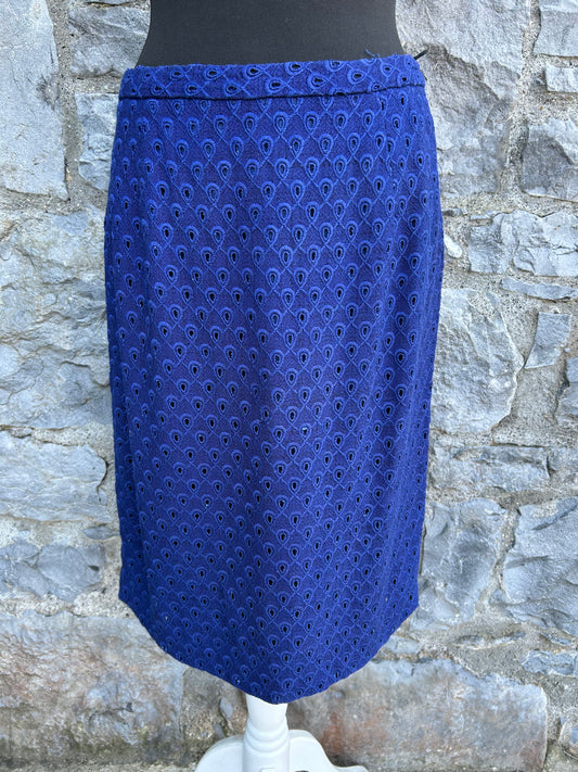 80s blue skirt uk 10