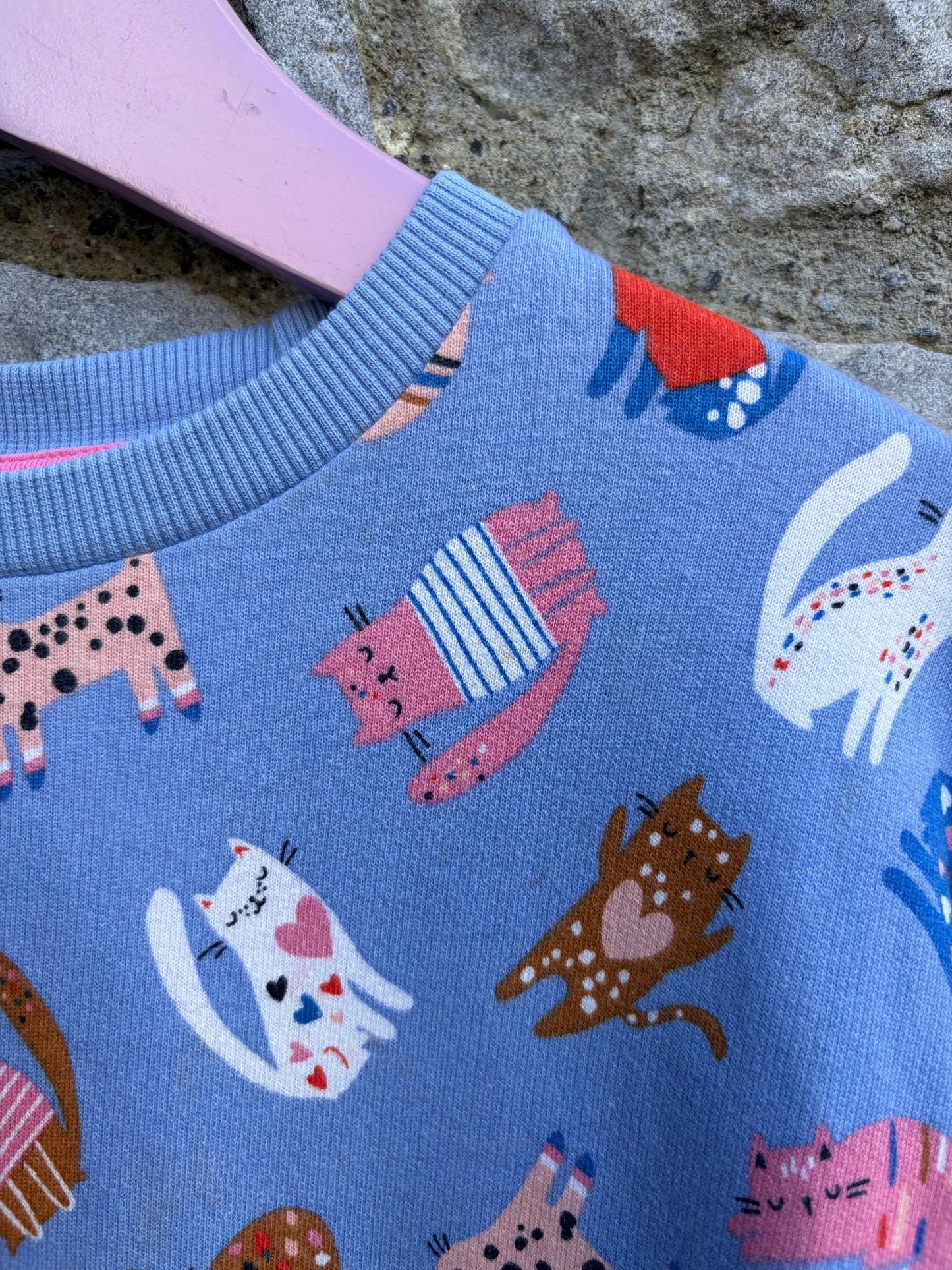 Cats blue dress 3-4y (98-104cm)