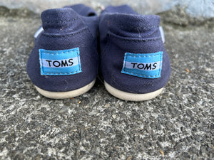 Navy canvas toms  uk 4.5 (eu 37.5)