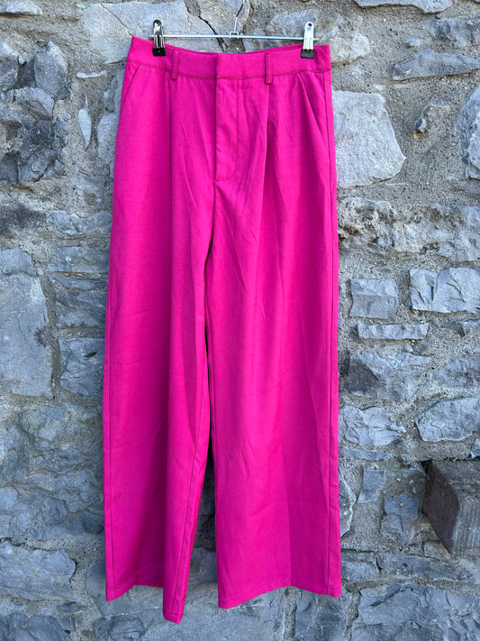 Pink wide leg pants uk 10