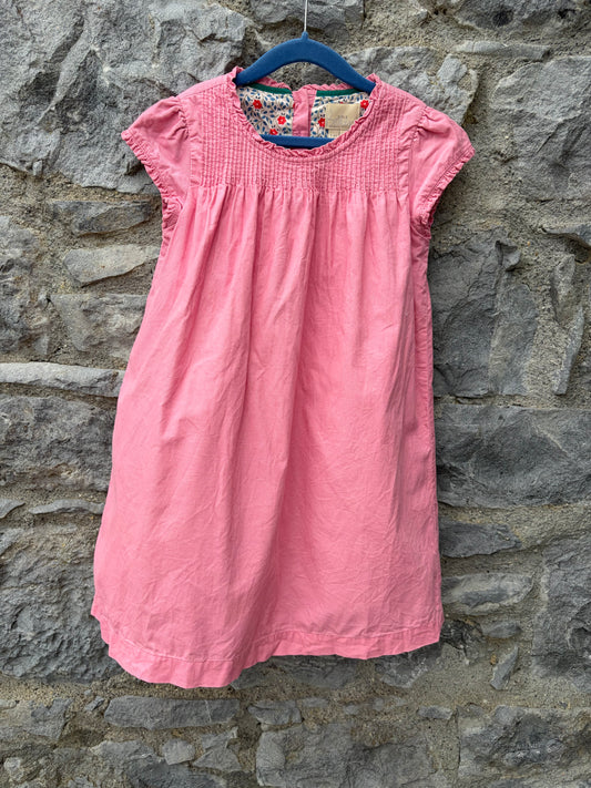 MB pink cord dress  7-8y (122-128cm)