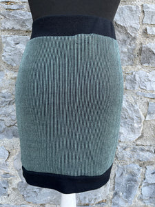 Green ribbed skirt uk 6-8