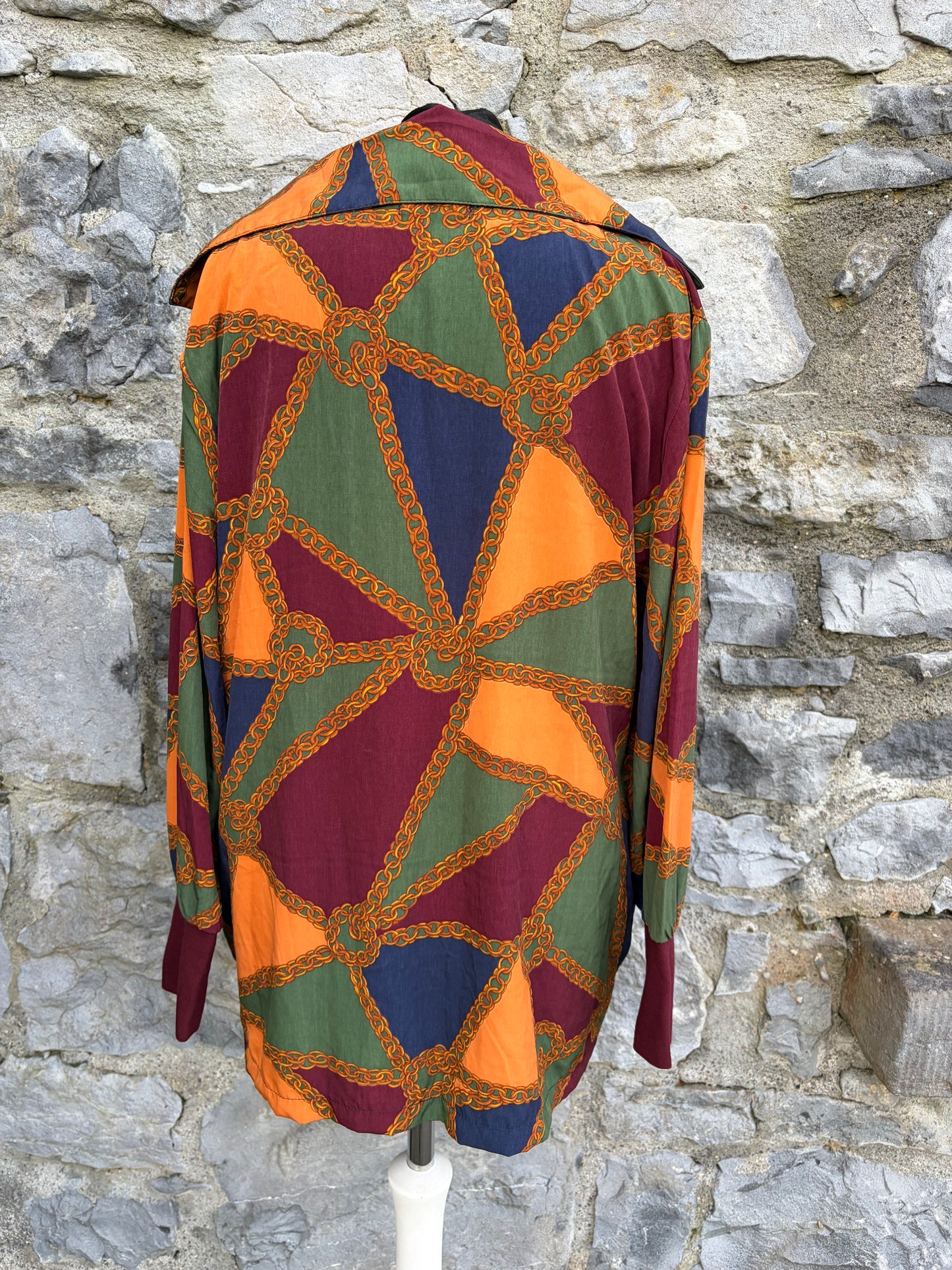 80s colourful geometric blazer uk 12