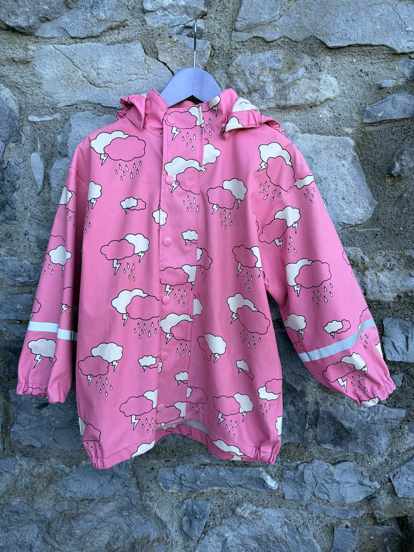 Pink Clouds raincoat  6-7y (116-122cm)
