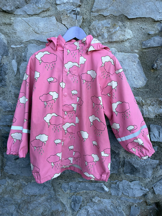 Pink Clouds raincoat  6-7y (116-122cm)