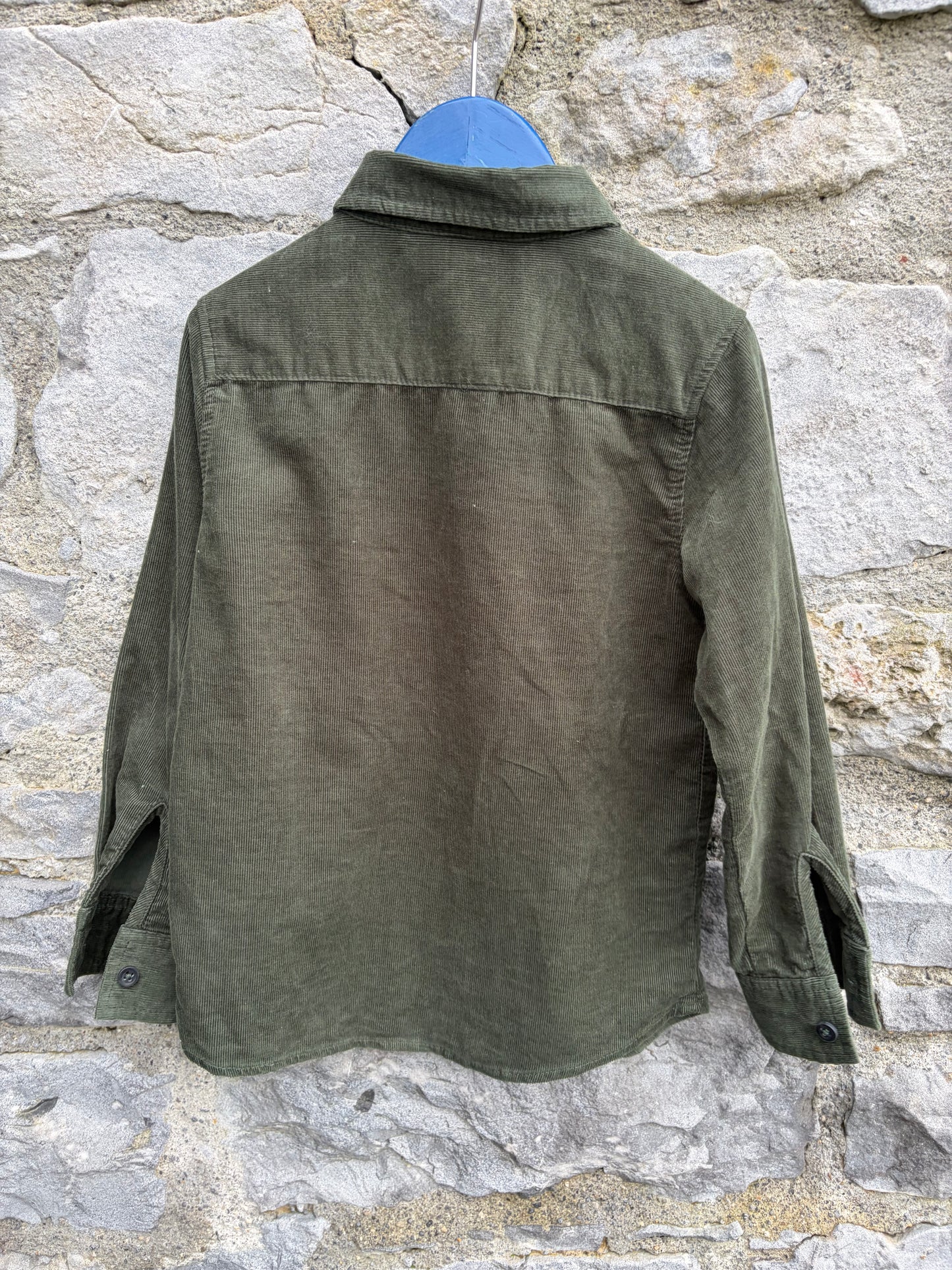 Khaki cord shirt  4-5y (104-110cm)