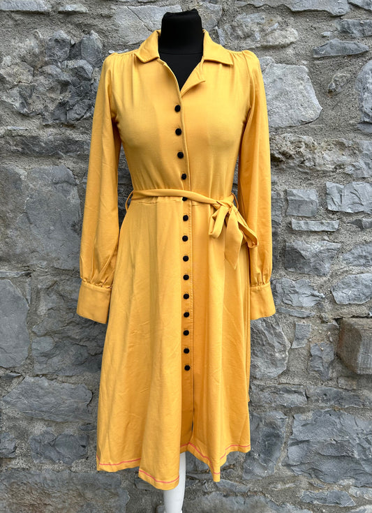 Old Gold retro dress uk 6-8