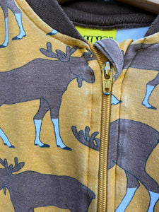 Mustard moose onesie  0-3m (56-62cm)