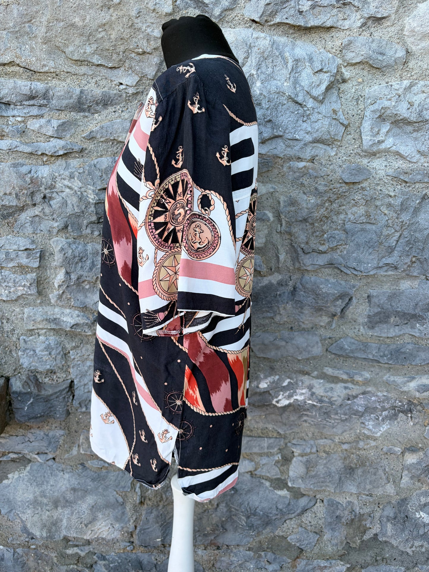 90s sailor-themed blouse uk 12