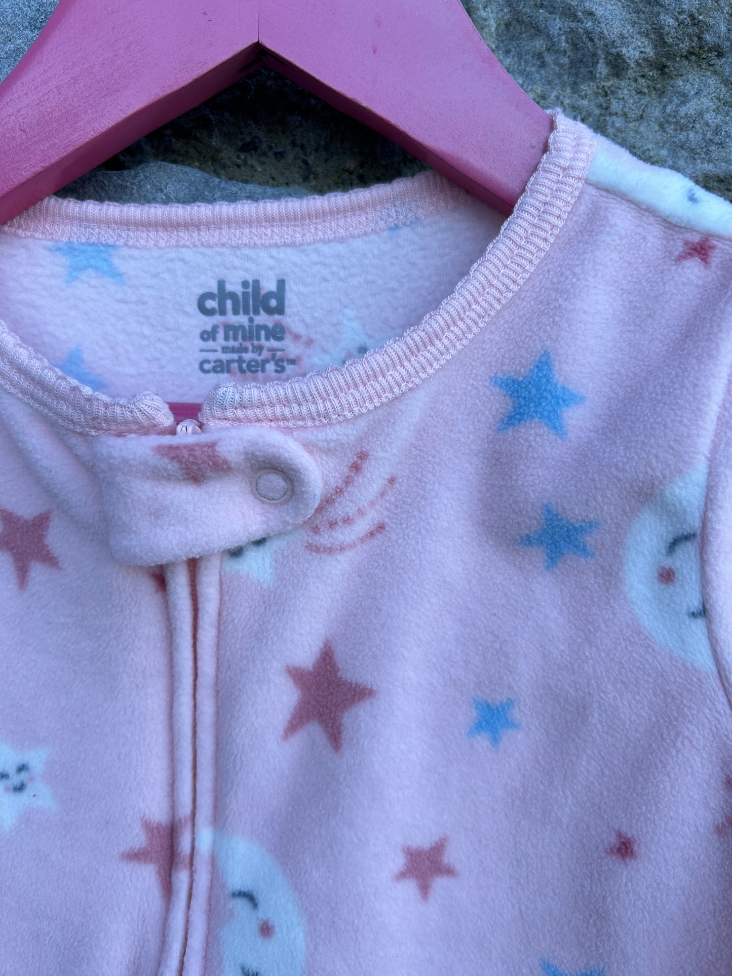 Stars pink onesie  2-3y (92-98cm)