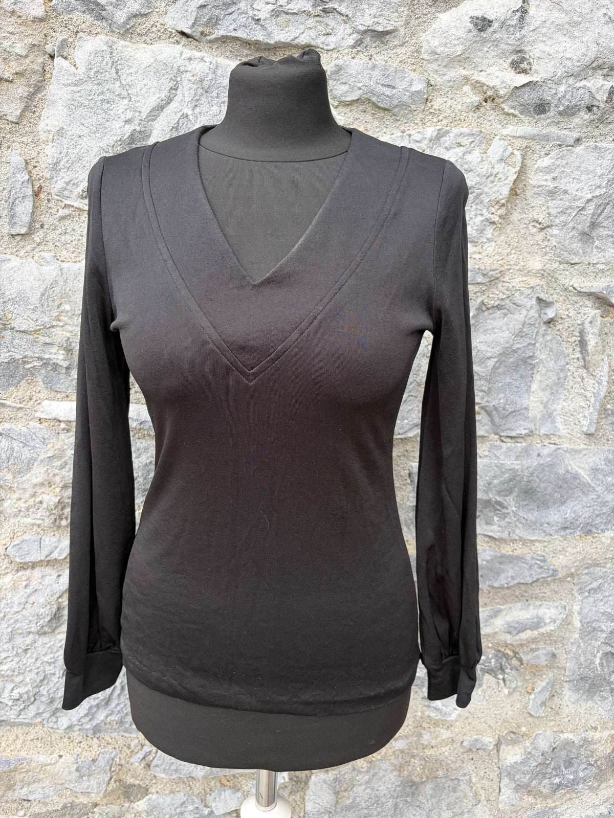 90s black top uk 8