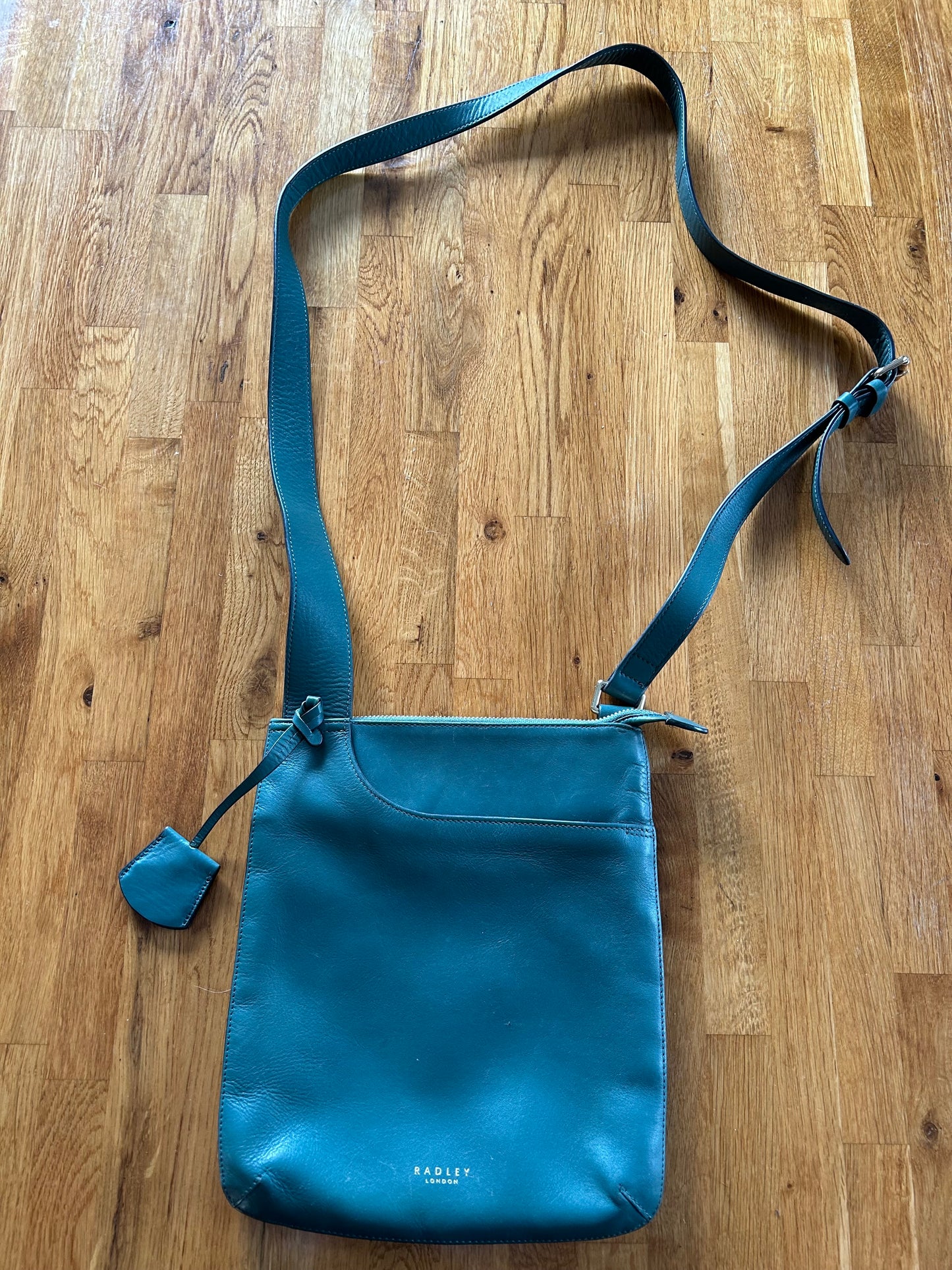 Teal crossbody bag