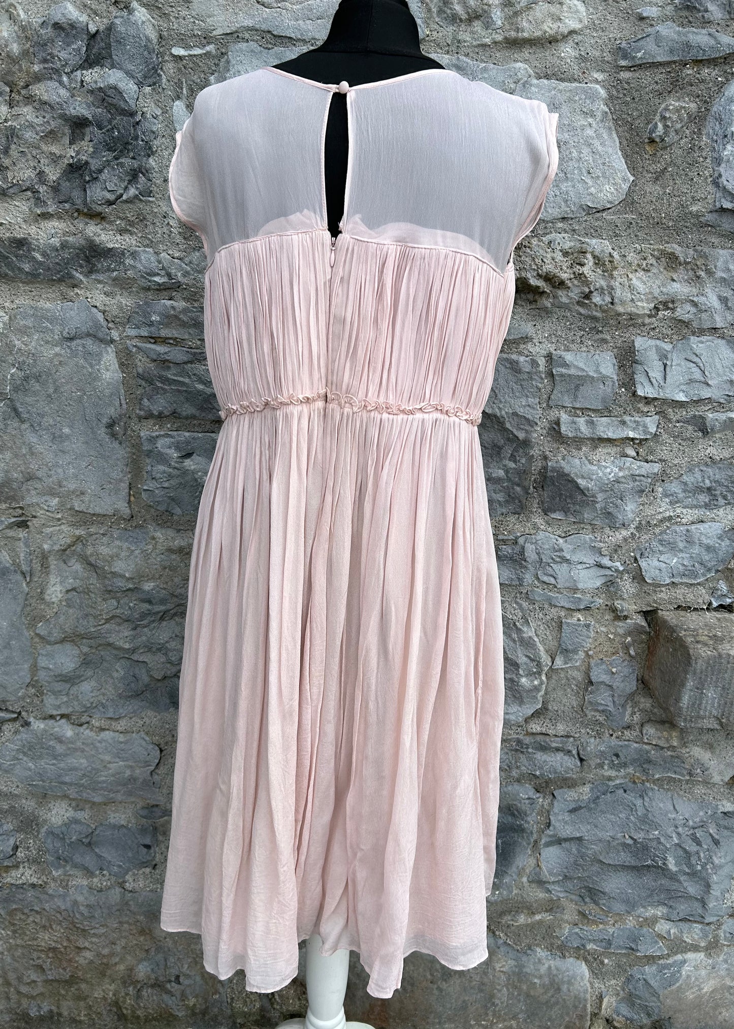 Powder pink dress uk 12