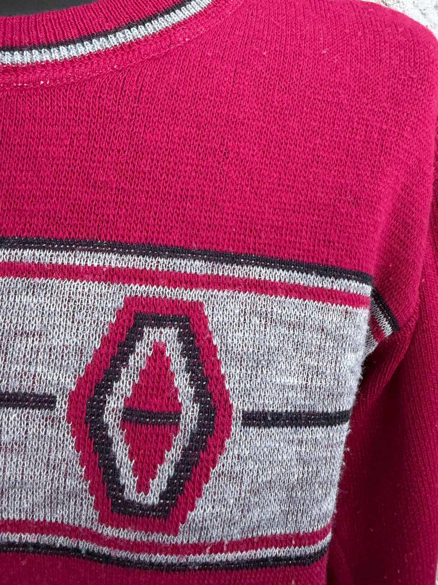 90s maroon jumper uk 10-12