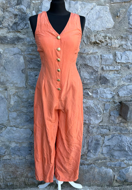 80s orange jumpsuit uk 4-6