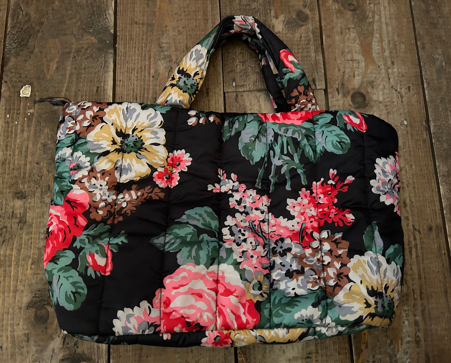 Floral padded bag