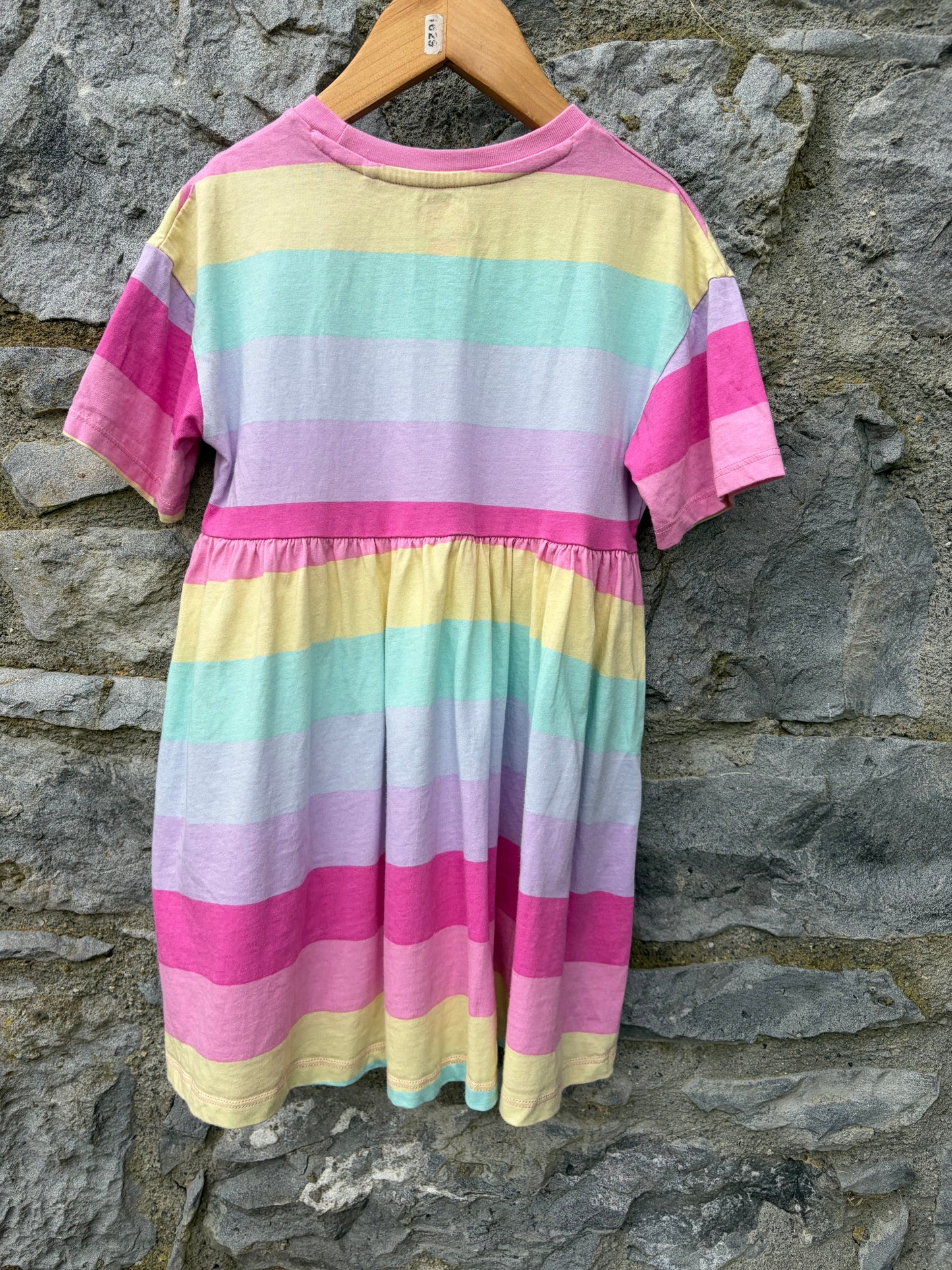 Colourful stripy dress  5-6y (110-116cm)