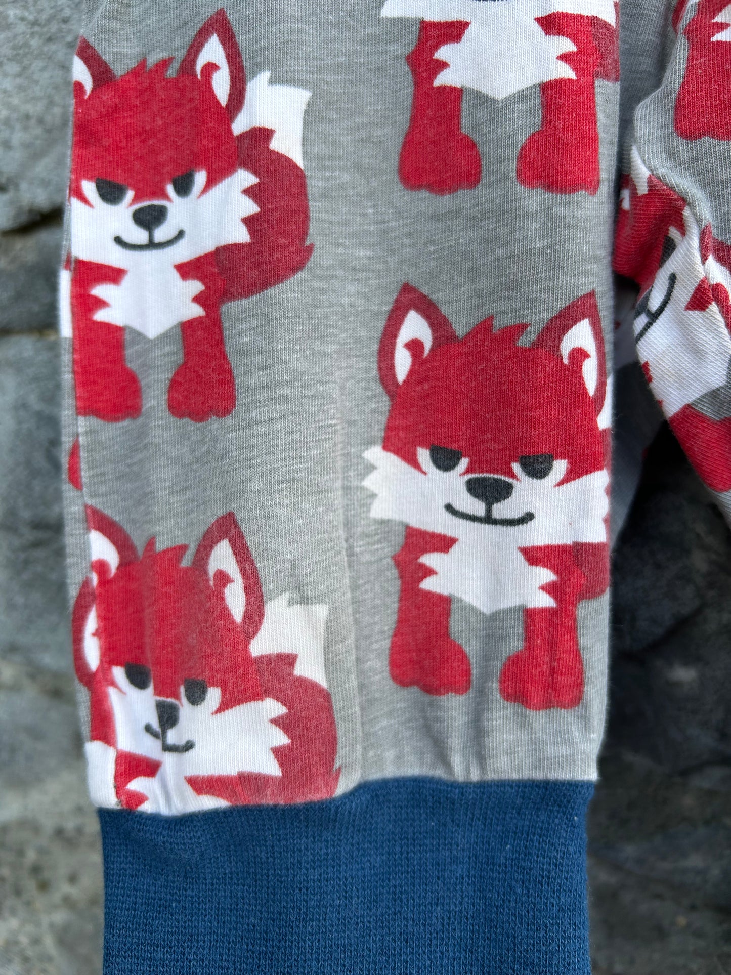 Foxes grey rib pants  9m (74cm)