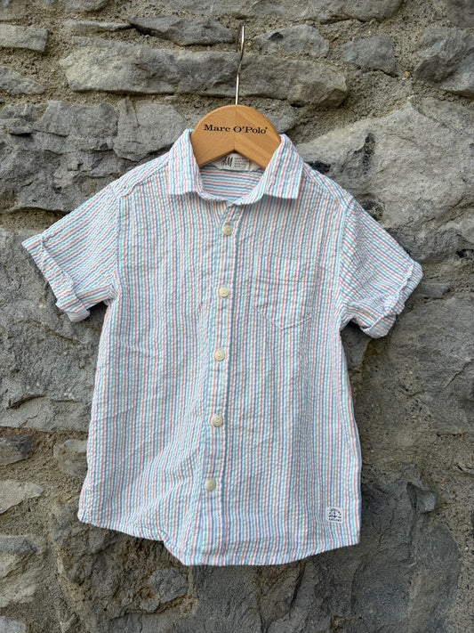 Colourful skinny stripes shirt  2-3y (92-98cm)