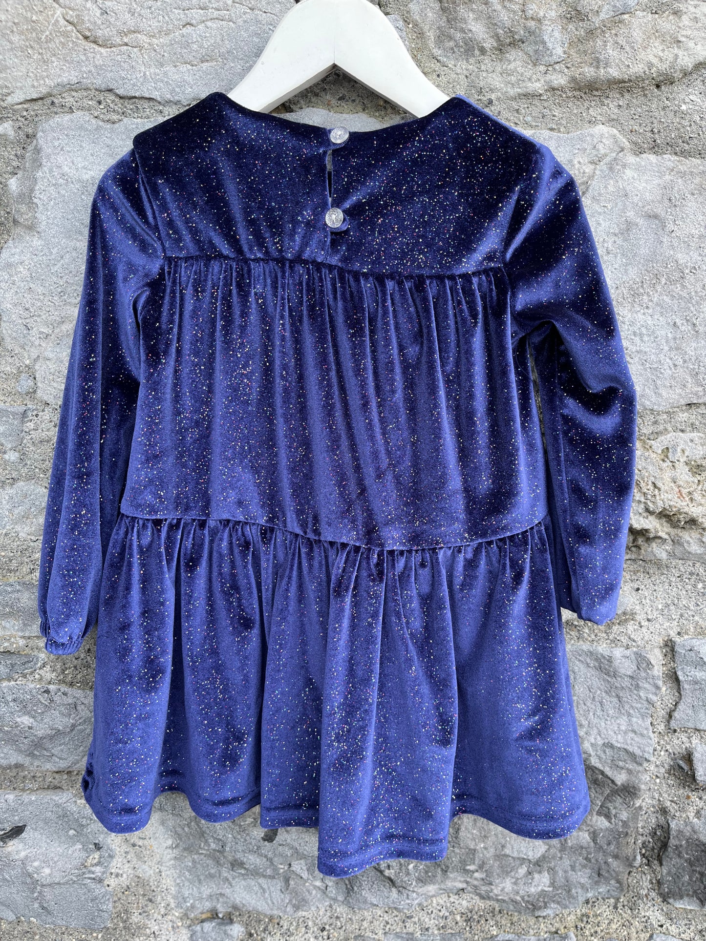 Navy sparkle dress   18-24m (86-92cm)