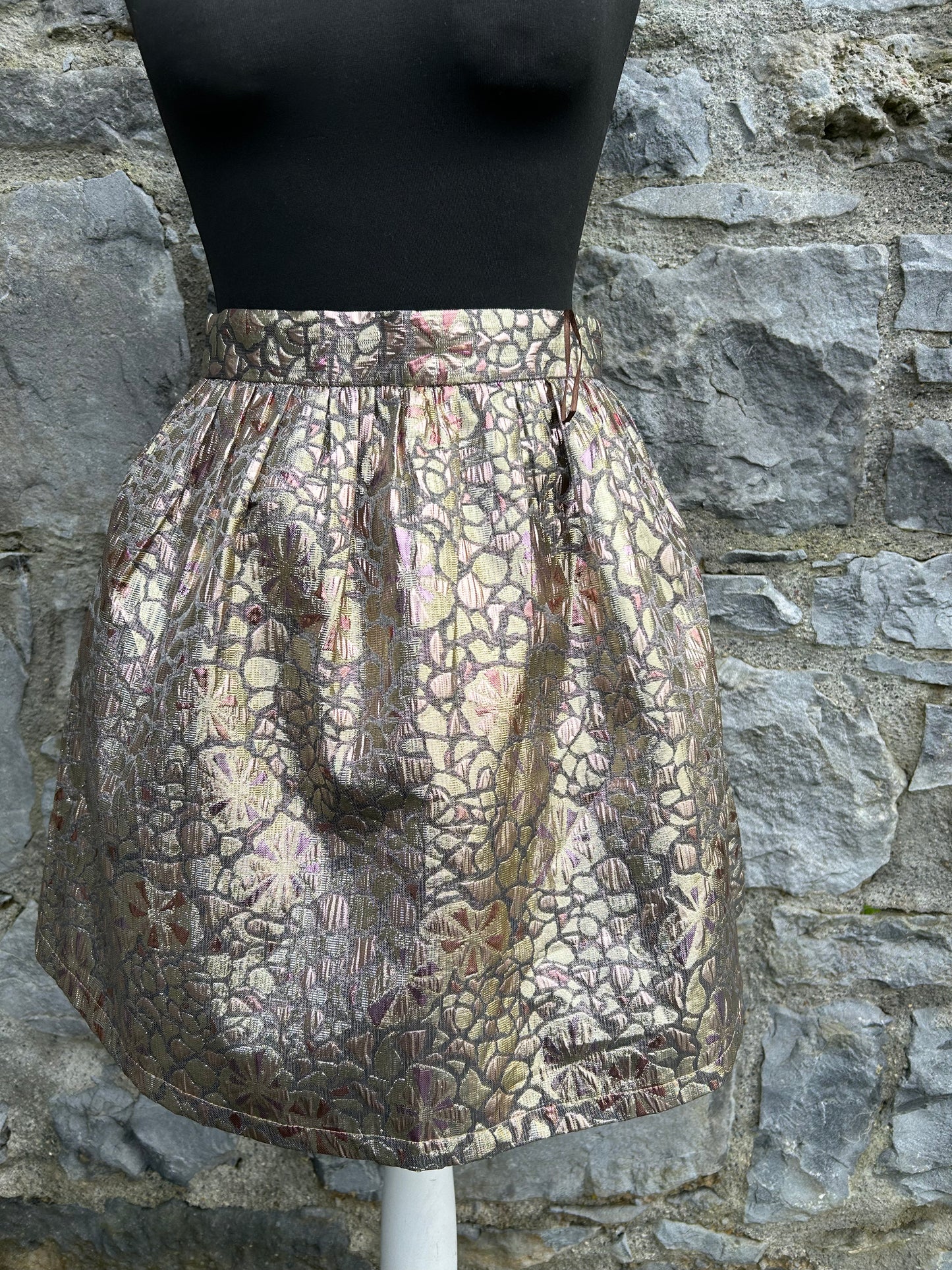 Gold skirt uk 8