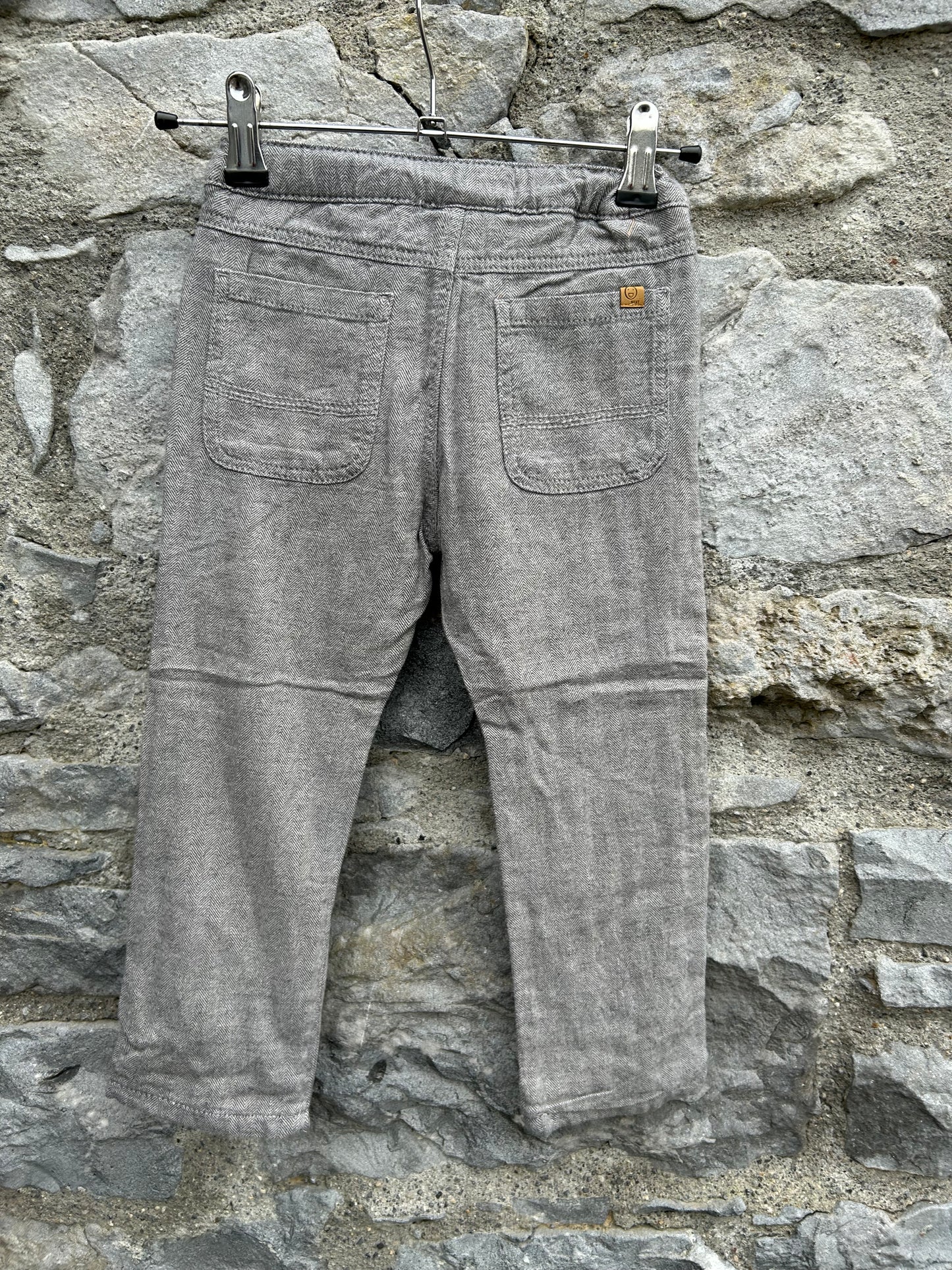 Grey tweed pants 2-3y (92-98cm)