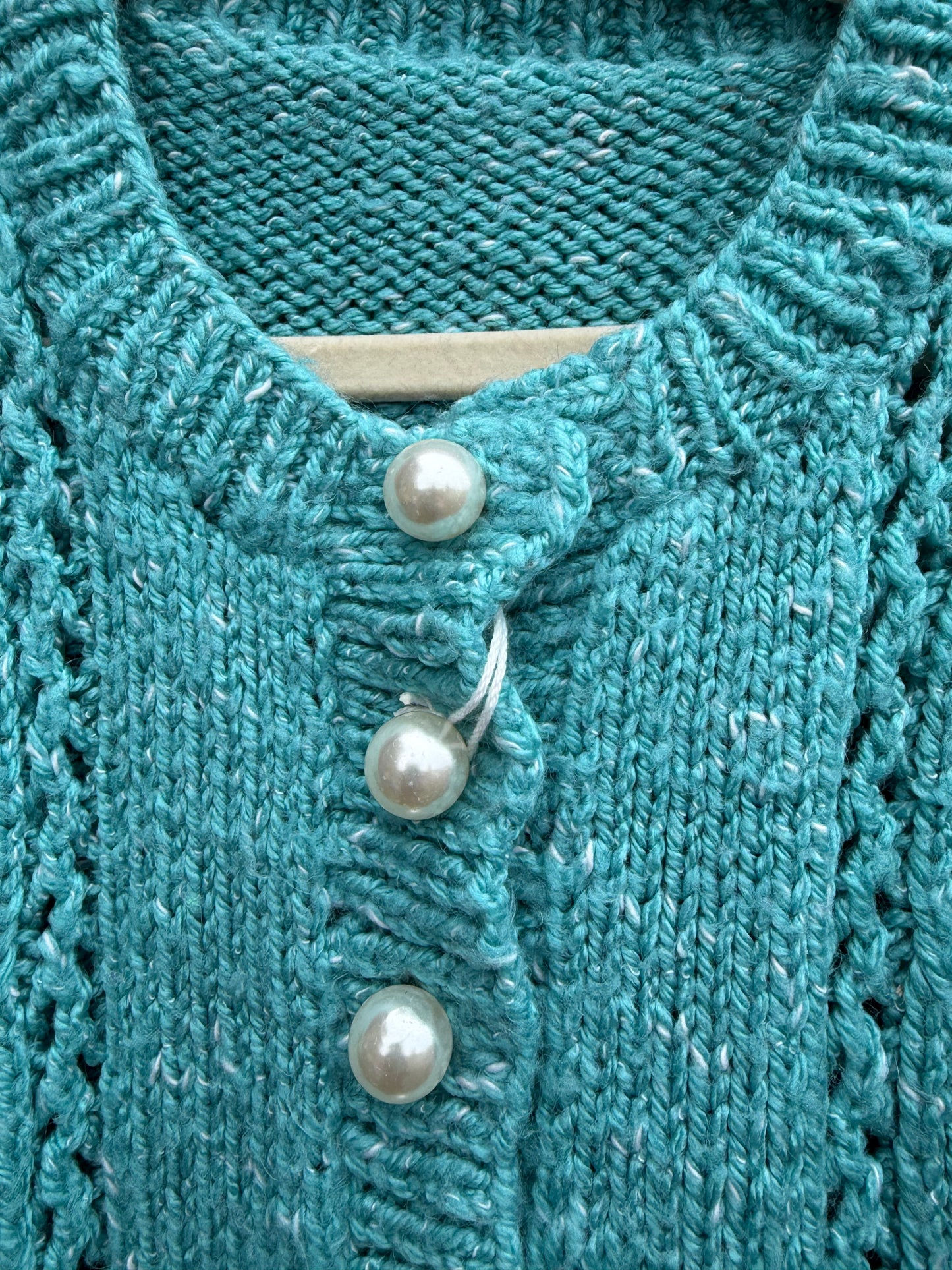 Melange teal cardigan  18-24m (86-92cm)
