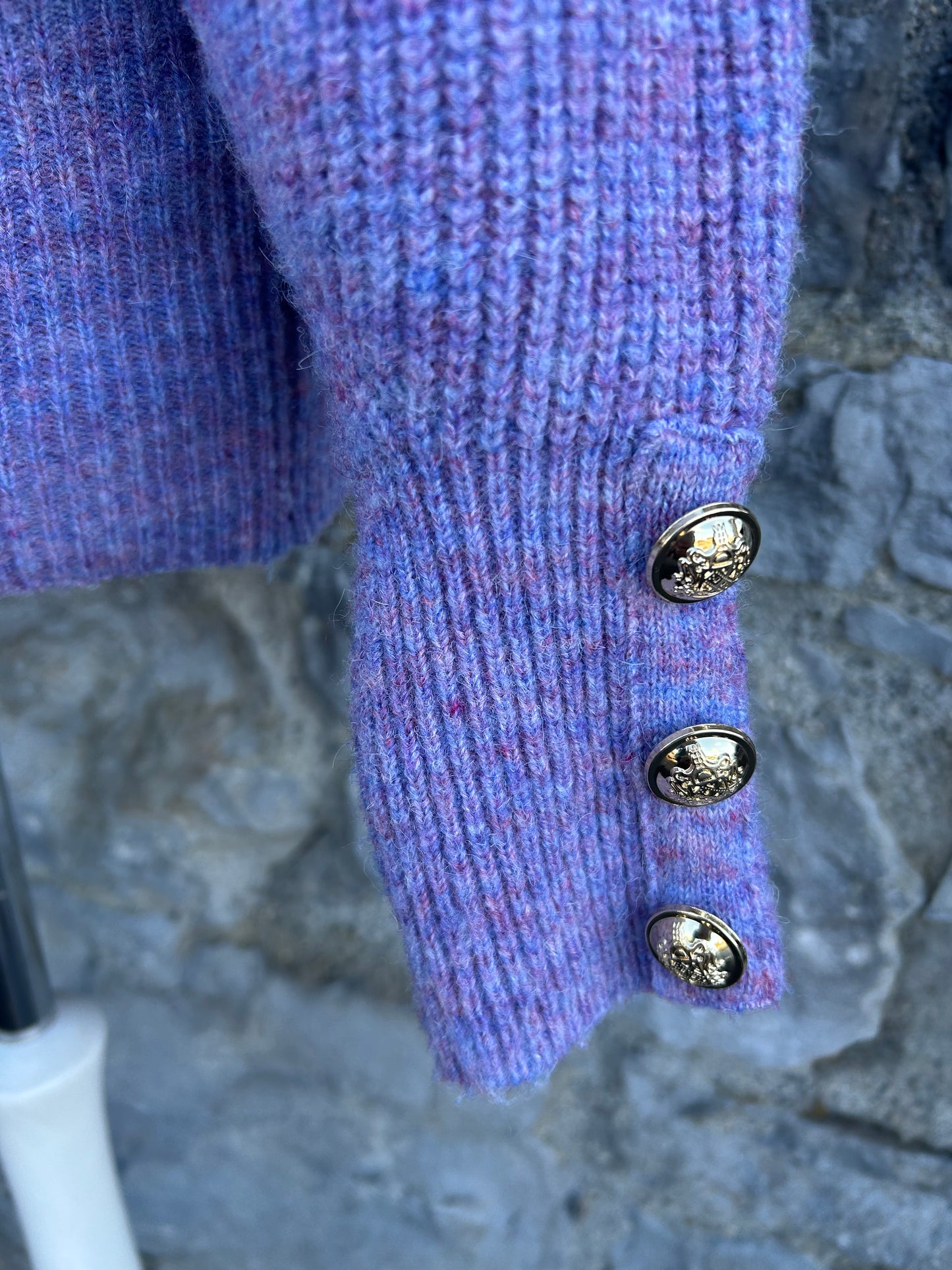 Vee Neck Slouchy Cosy Yarn Jumper uk 10