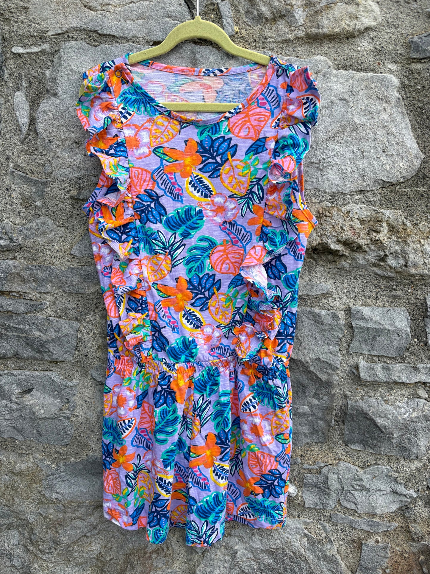 Tropical purple jumpsuit 10-11y (140-146cm)
