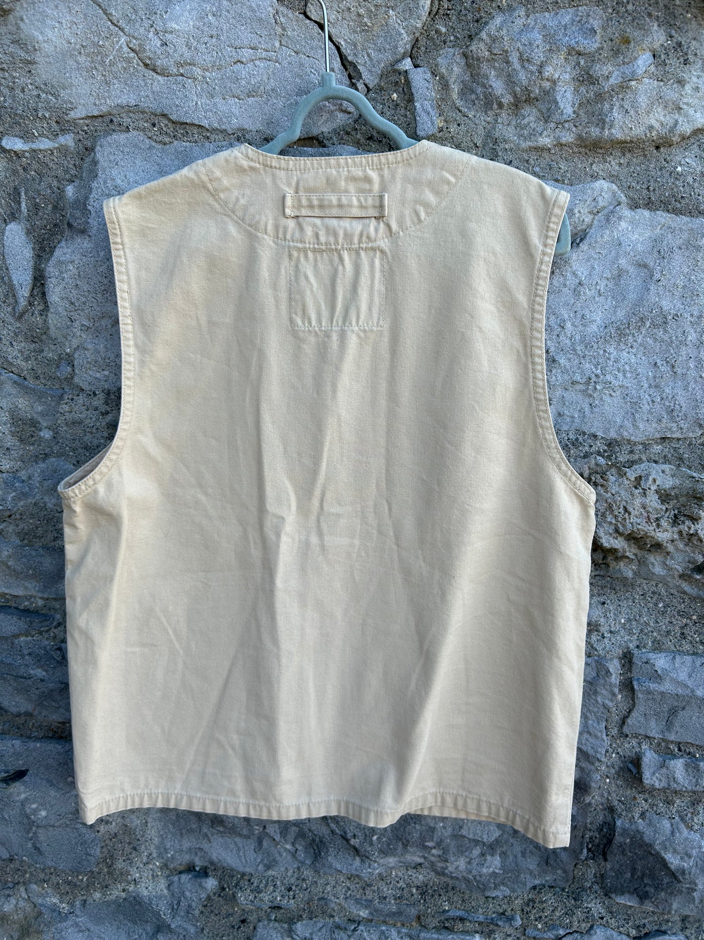 90s beige gilet 10y (140cm)