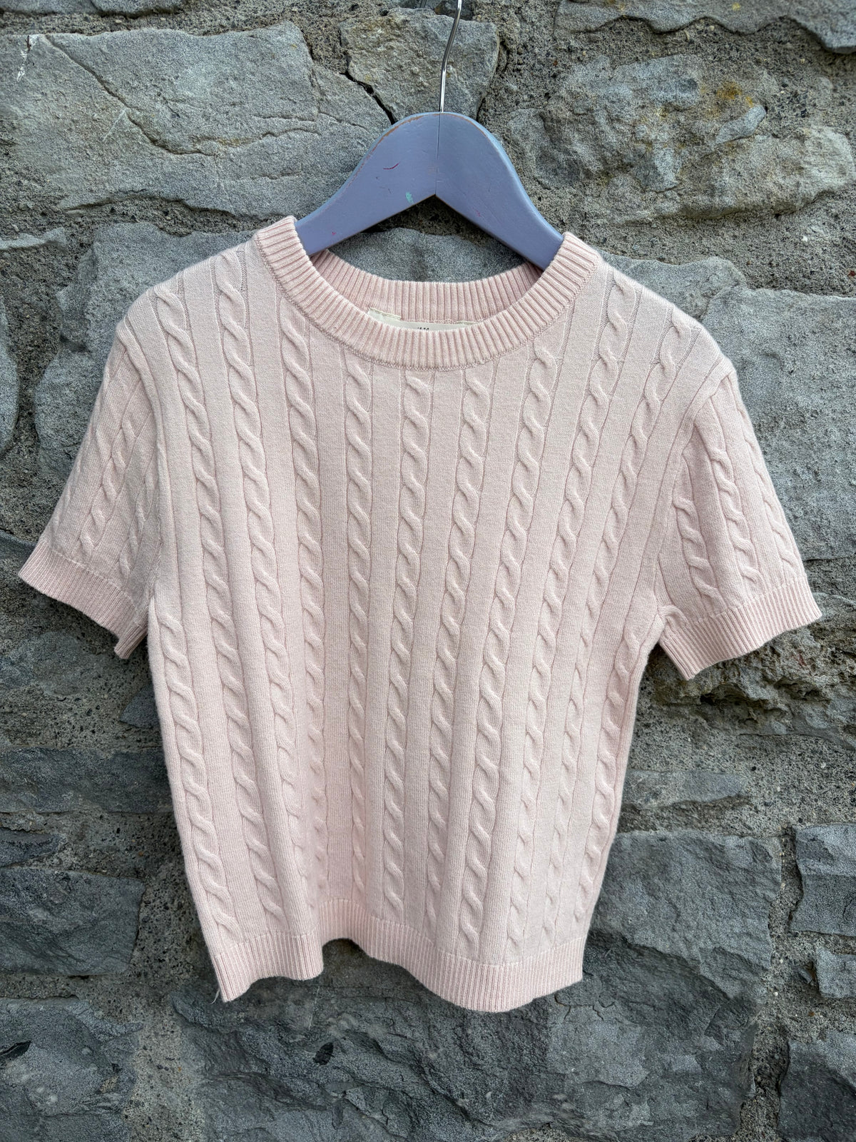 Light dusty pink knitted top  11-12y (146-152cm)