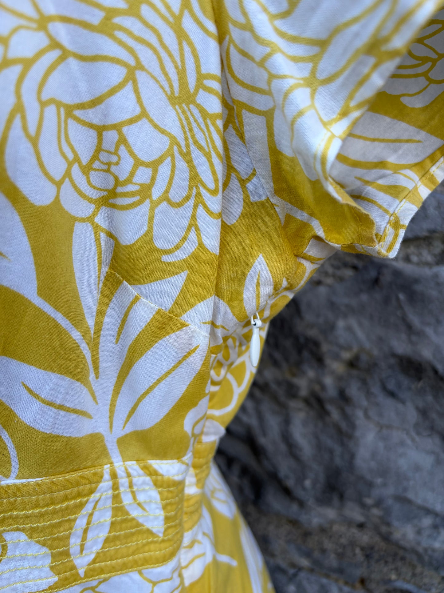 Yellow floral dress uk 12