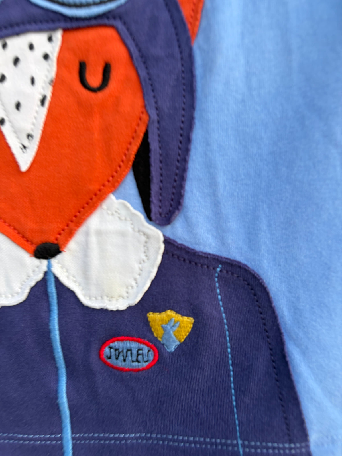 Fox blue top&pants  12-18m (80-86cm)