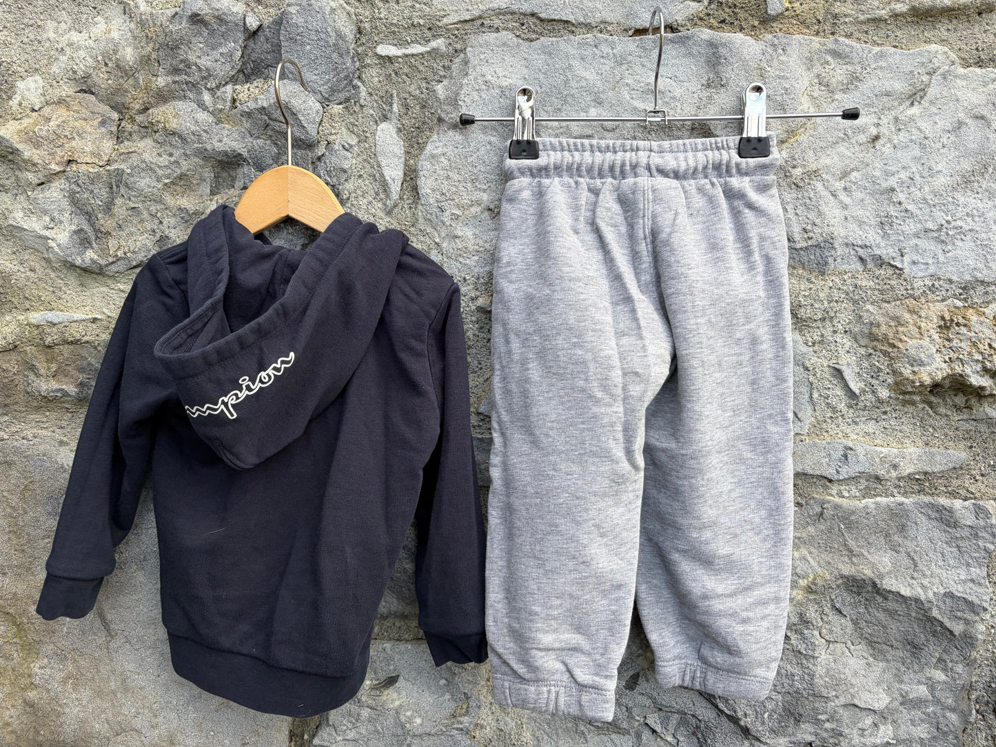 Navy&grey track suit  9-12m (74-80cm)