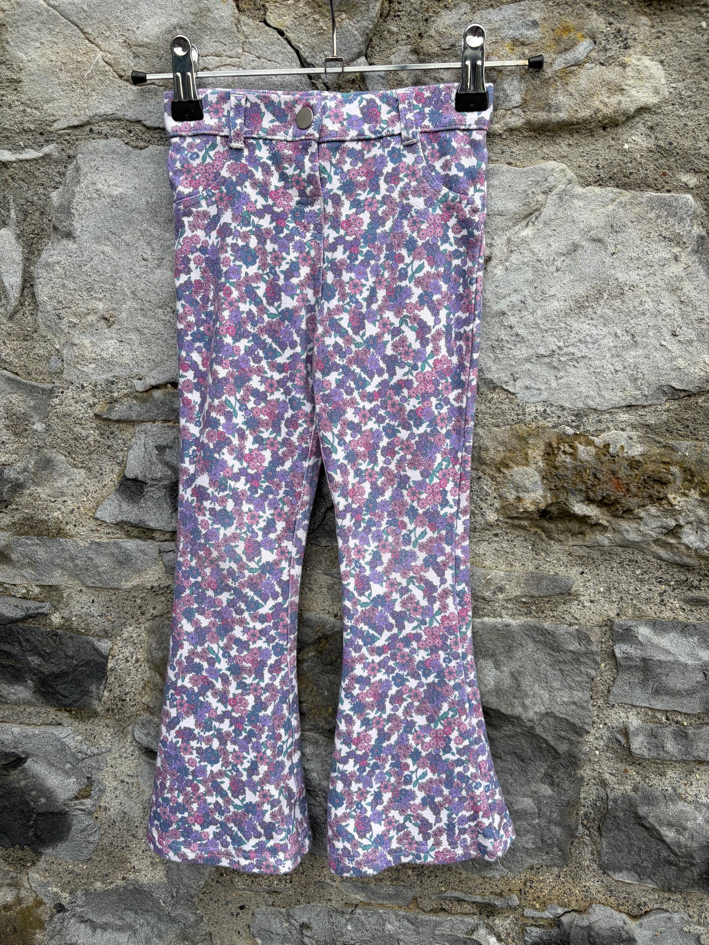 Purple floral flares  3-4y (98-104cm)