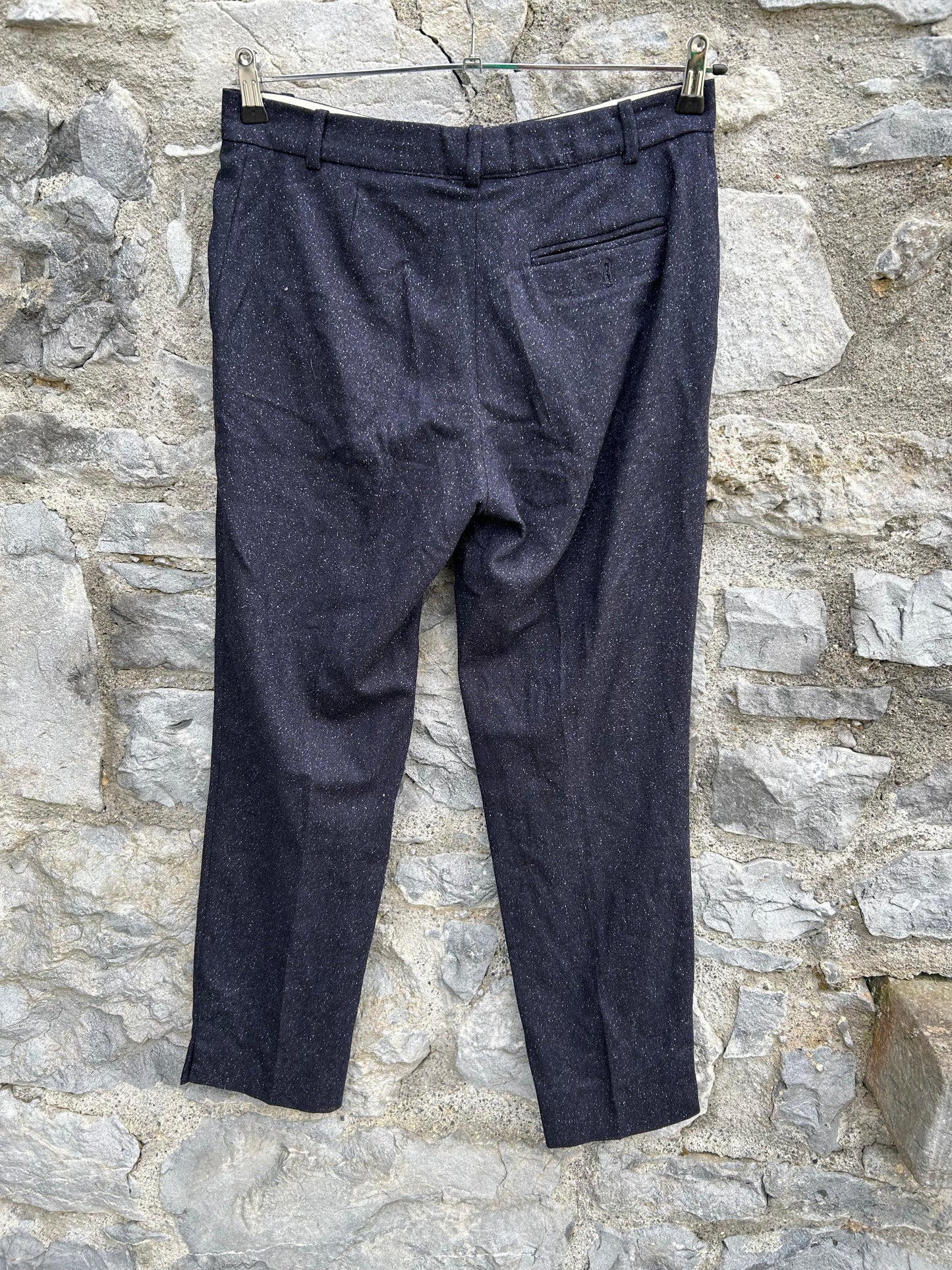 Navy tweed pants uk 12-14