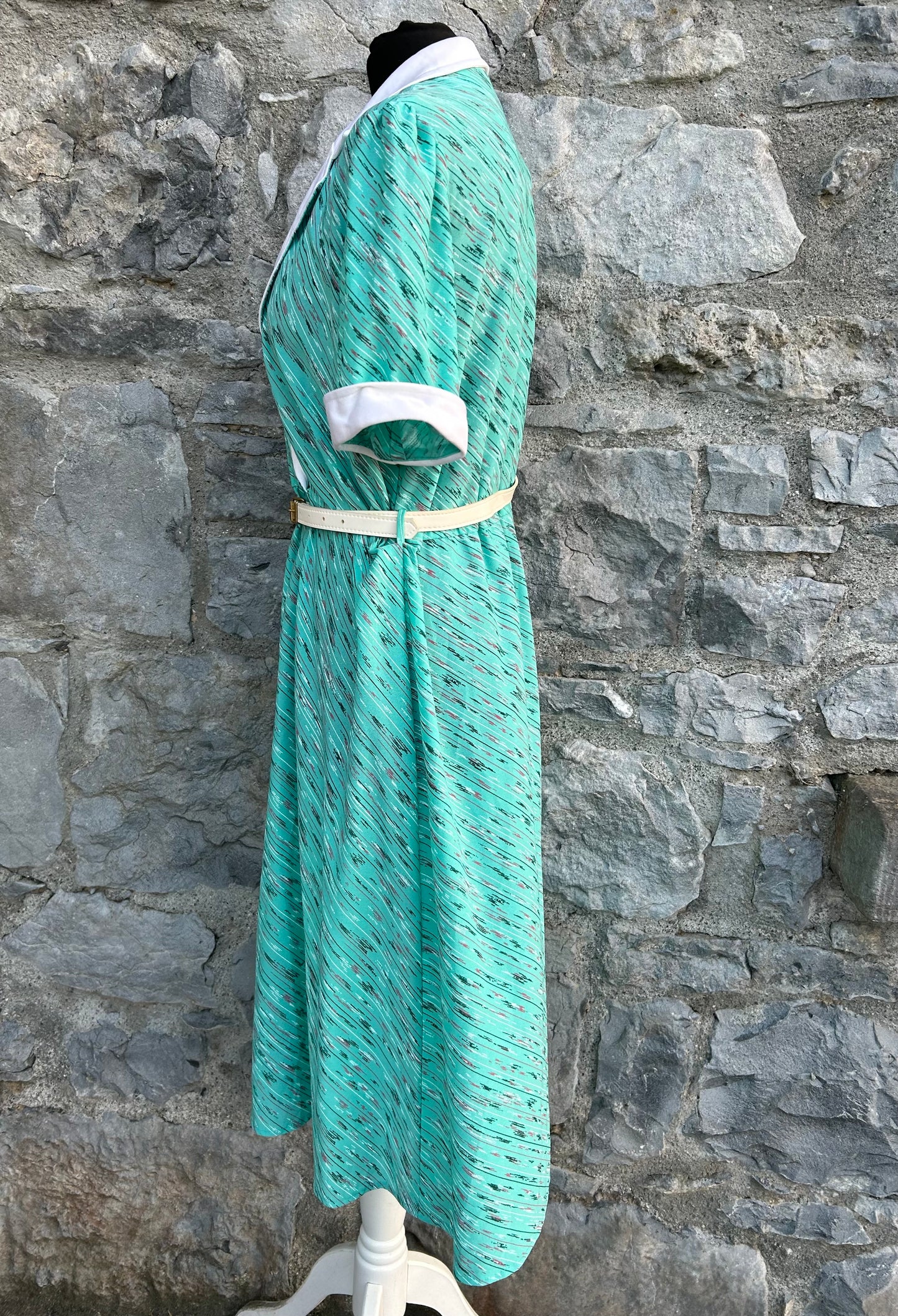 80s green dress uk 12-14