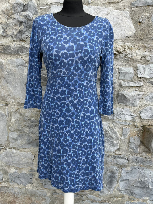 Blue leopard print dress uk 8