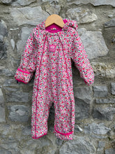 Load image into Gallery viewer, Pink floral pram suit  9-12m (74-80cm)
