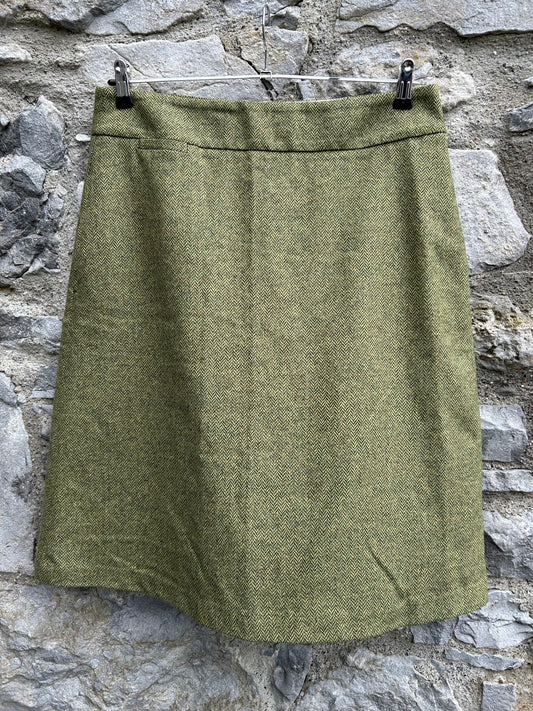 Green tweed skirt uk 14