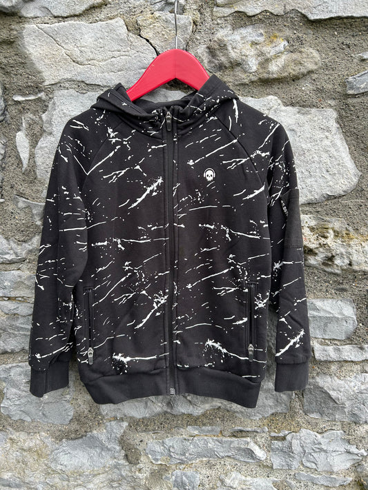 Splashes black hoodie  7-8y (122-128cm)