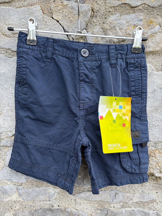 Navy shorewalk shorts  3-4y (98-104cm)