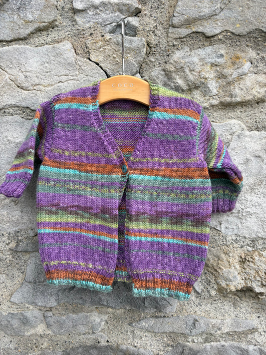 Colourful stripy cardigan 3m (62cm)