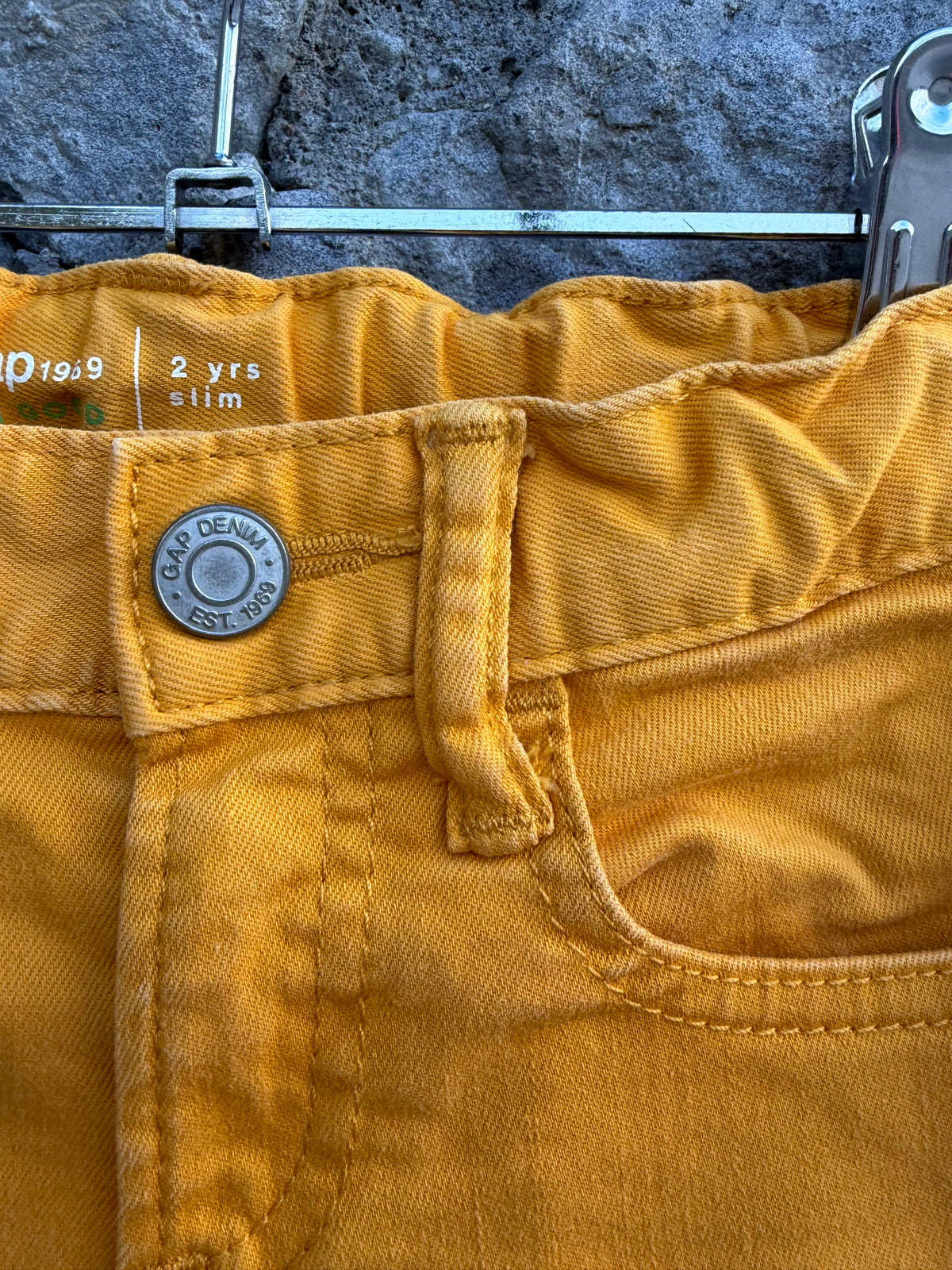 Yellow jeans  2y (92cm)
